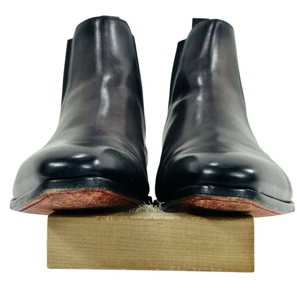Magnanni Nero Black Leather Chelsea Boots Men’s Size 10